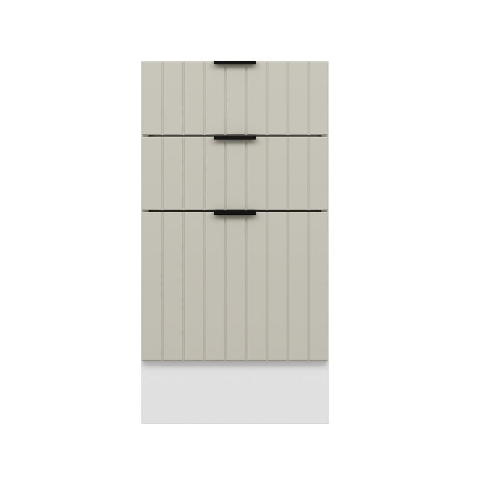 Alvinka Mutfak Modül Mbr_B Alt 3Ç1B2K 45Cm Dolap Beyaz Kumtaşı Mdf
