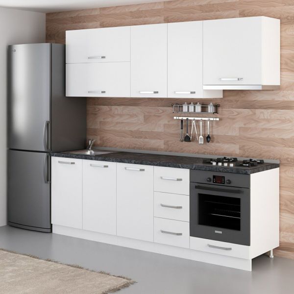 Minar 235 Cm Mutfak Dolabı Beyaz 235-B8