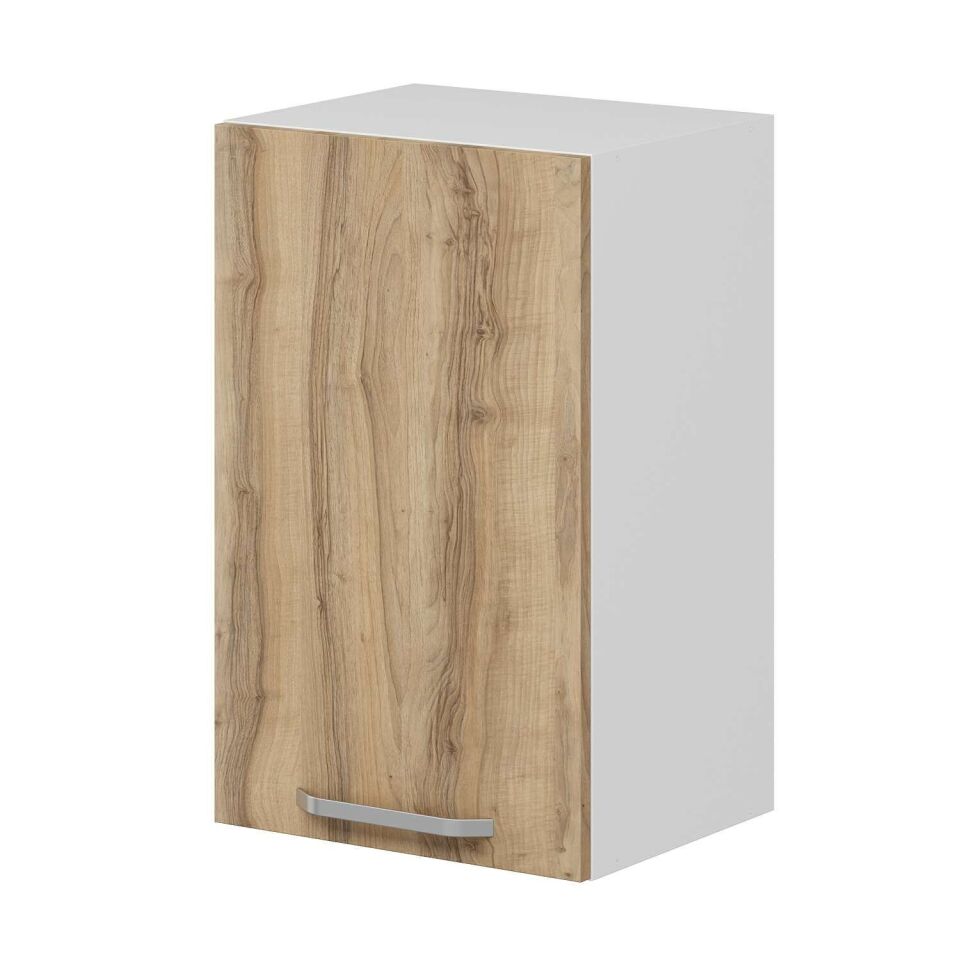 Alvinka Mutfak Modül Duz Üst 1Dk2R 45-H72Cm Dolap Beyaz Dore Mdf