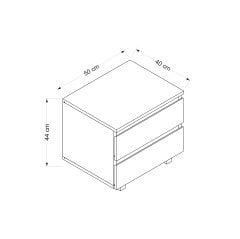 Minar Vive Komodin 2C-Antrasit-Safir