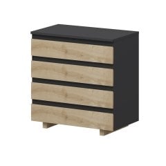 Minar Vive Şifonyer  4C-Antrasit-Safir