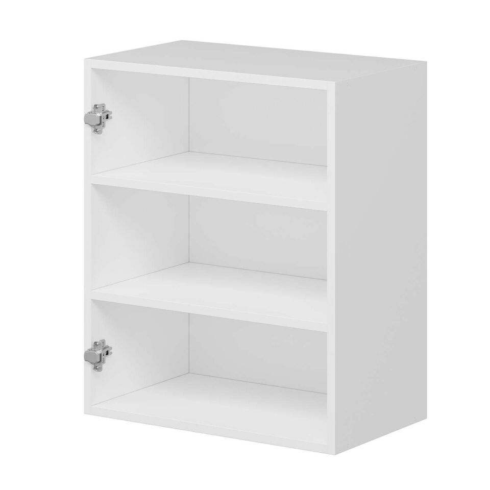 Alvinka Mutfak Modül Duz Üst 1Dk2R 60-H72Cm Dolap Beyaz Beyaz Mdf