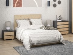 Minar Vive Karyola 160x200-Antrasit-Safir