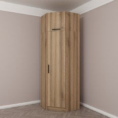 Minar Kale 1 Kapaklı Köşe Dolap + Yüklük Dore