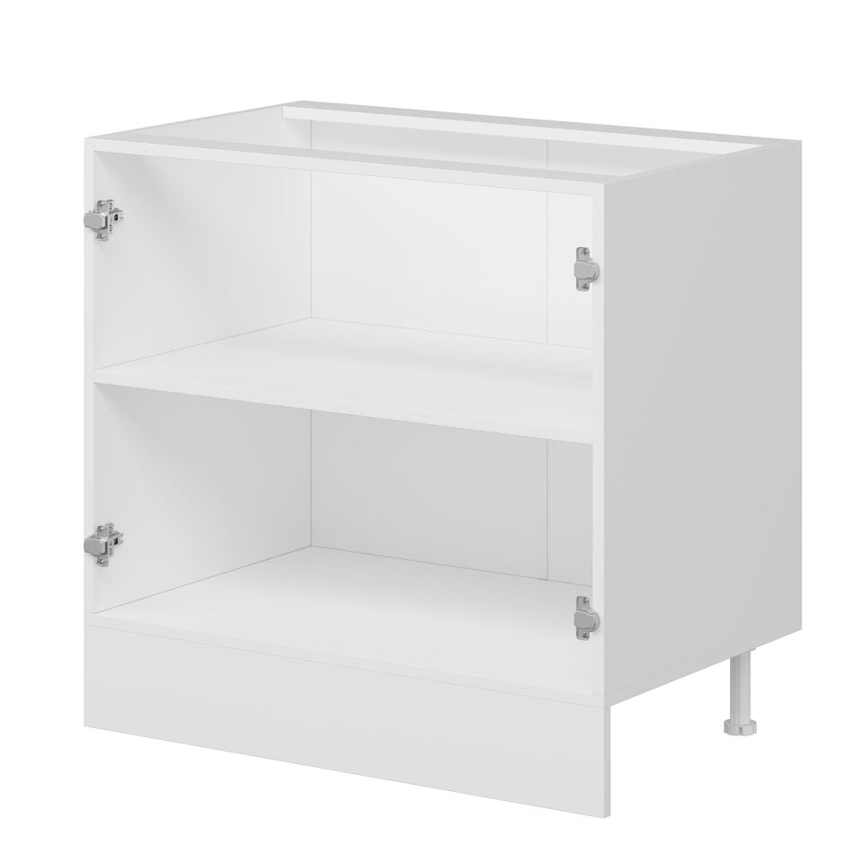 Alvinka Mutfak Modül Mbr_B Alt 2K1R 90Cm Dolap Beyaz Kumtaşı