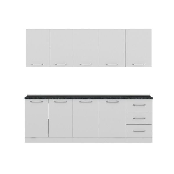 Minar 240 Cm Mutfak Dolabı Beyaz 240-B1