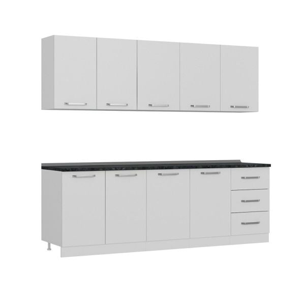 Minar 240 Cm Mutfak Dolabı Beyaz 240-B1