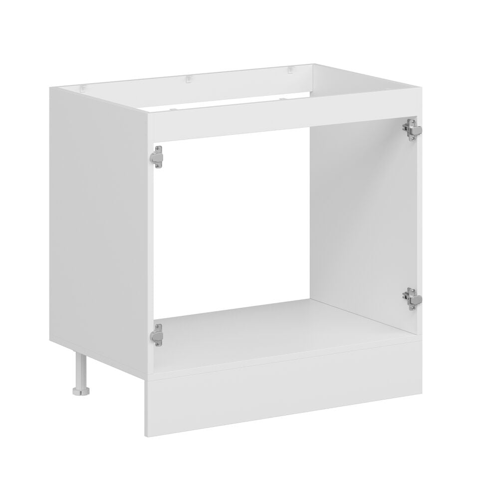 Alvinka Mutfak Modül Mbr_B Alt 2K 90Cm Evye Dolap Beyaz Kumtaşı