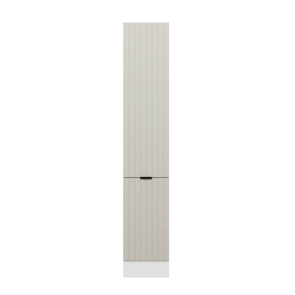 Alvinka Mutfak Modül Mbr_B 40-H222Cm Boy Dolabı Beyaz Kumtaşı Mdf