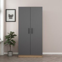 Minar Kale 2 Kapaklı Dolap Dore Antrasit