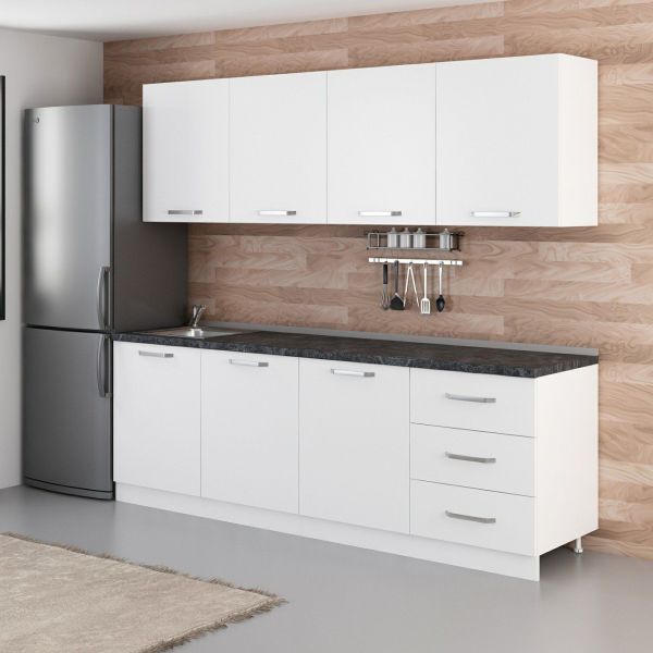 Minar 240 Cm Mutfak Dolabı Beyaz 240-B3