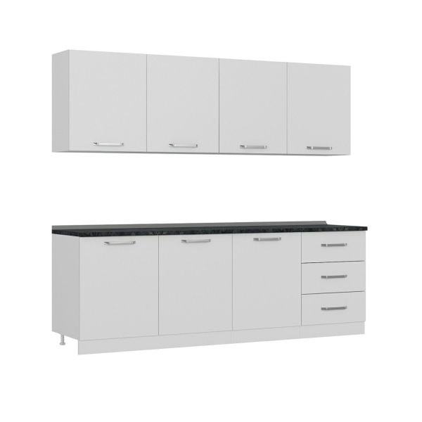 Minar 240 Cm Mutfak Dolabı Beyaz 240-B3