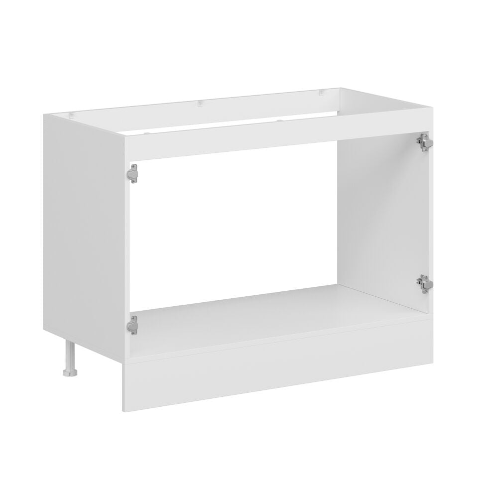 Alvinka Mutfak Modül Mbr_B Alt 2K 120Cm Evye Dolap Beyaz Kumtaşı