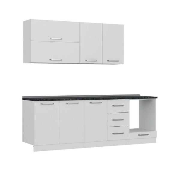 Minar 240 Cm Mutfak Dolabı Beyaz 240-B4