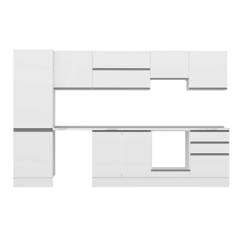 Alvinka 320X210 Cm High Gloss Mutfak Dolabı M-E80S60S60-1