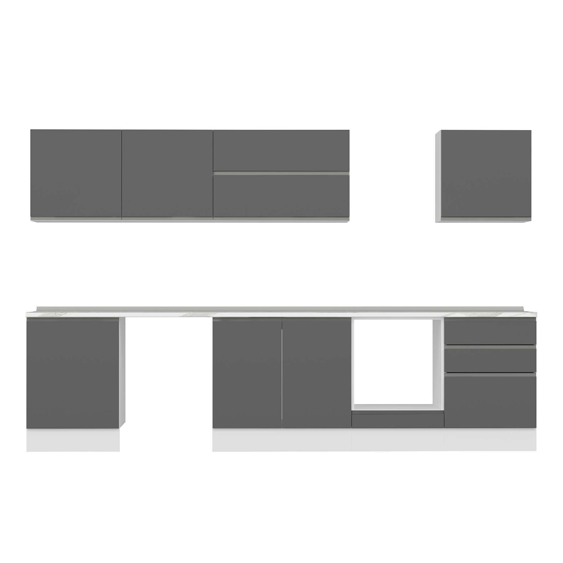 Alvinka 320X210 Cm High Gloss Mutfak Dolabı M-E80S60S60-2 High