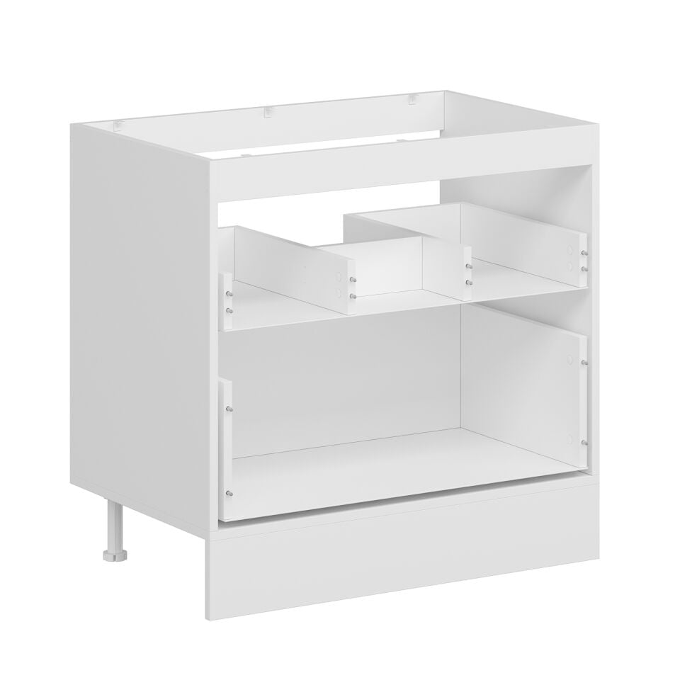 Alvinka Mutfak Modül Mbr_B Alt 2Ç 90Cm Evye Dolap Beyaz Kumtaşı