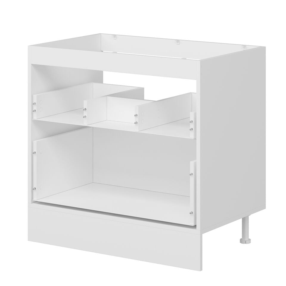 Alvinka Mutfak Modül Mbr_B Alt 2Ç 90Cm Evye Dolap Beyaz Kumtaşı