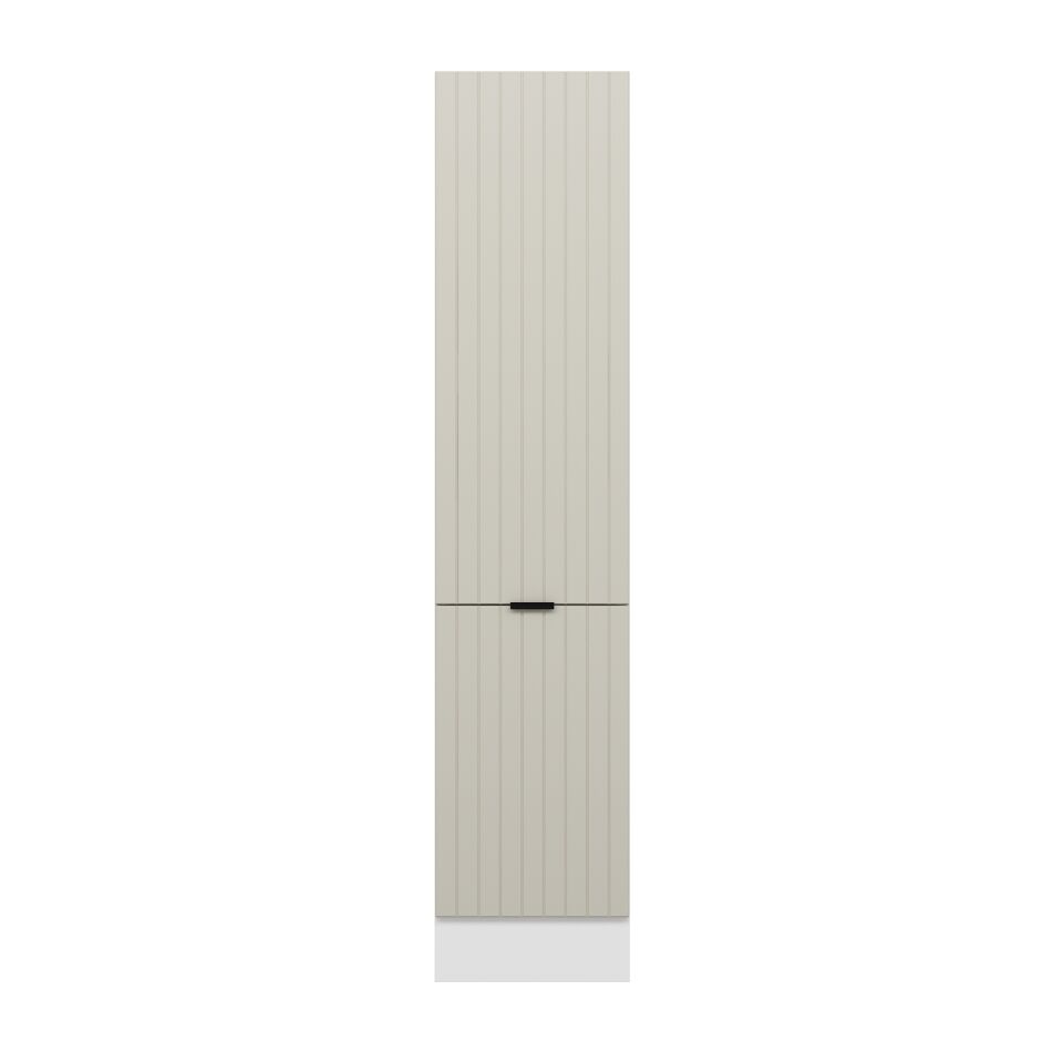 Alvinka Mutfak Modül Mbr_B 45-H210Cm Boy Dolabı Beyaz Kumtaşı Mdf
