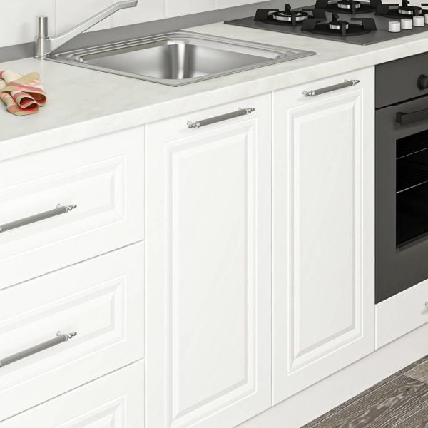 MİNAR 200 CM MEBRAN C MUTFAK DOLABI BEYAZ 200-MCB3