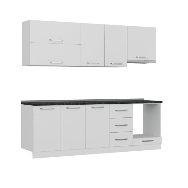 Minar 240 Cm Mutfak Dolabı Beyaz 240-B6