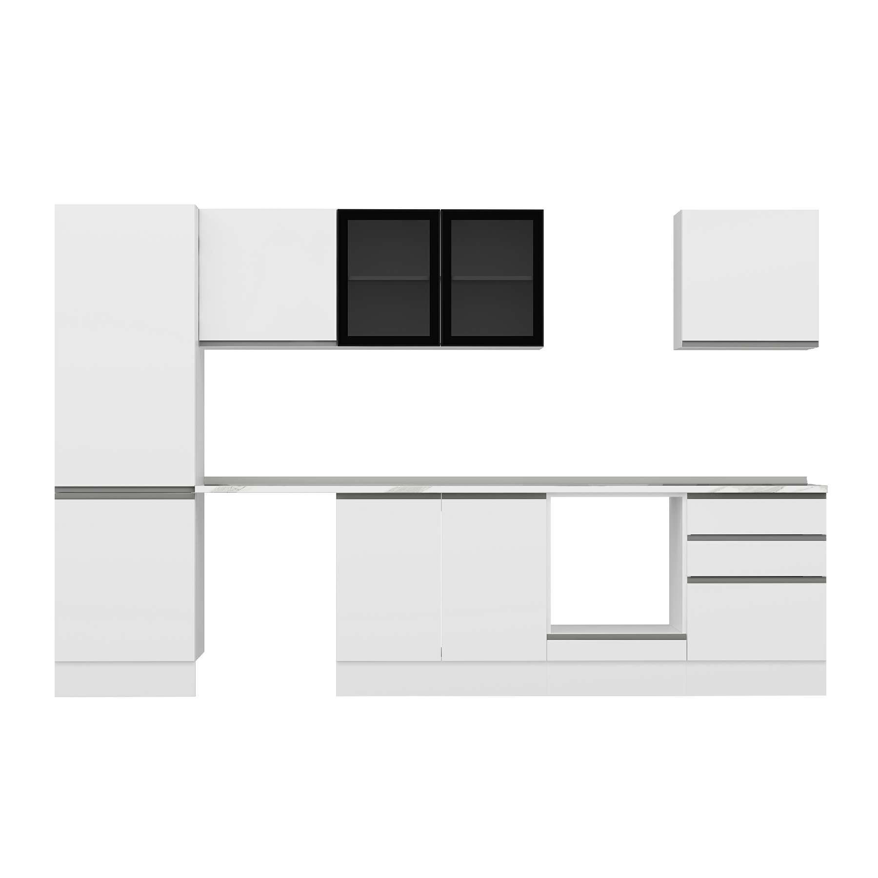 Alvinka 320X210 Cm High Gloss Mutfak Dolabı M-E80S60S60-3 High