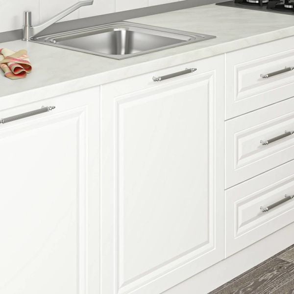 Mi̇nar 240 Cm Mebran C Mutfak Dolabi Beyaz 240-mcb1