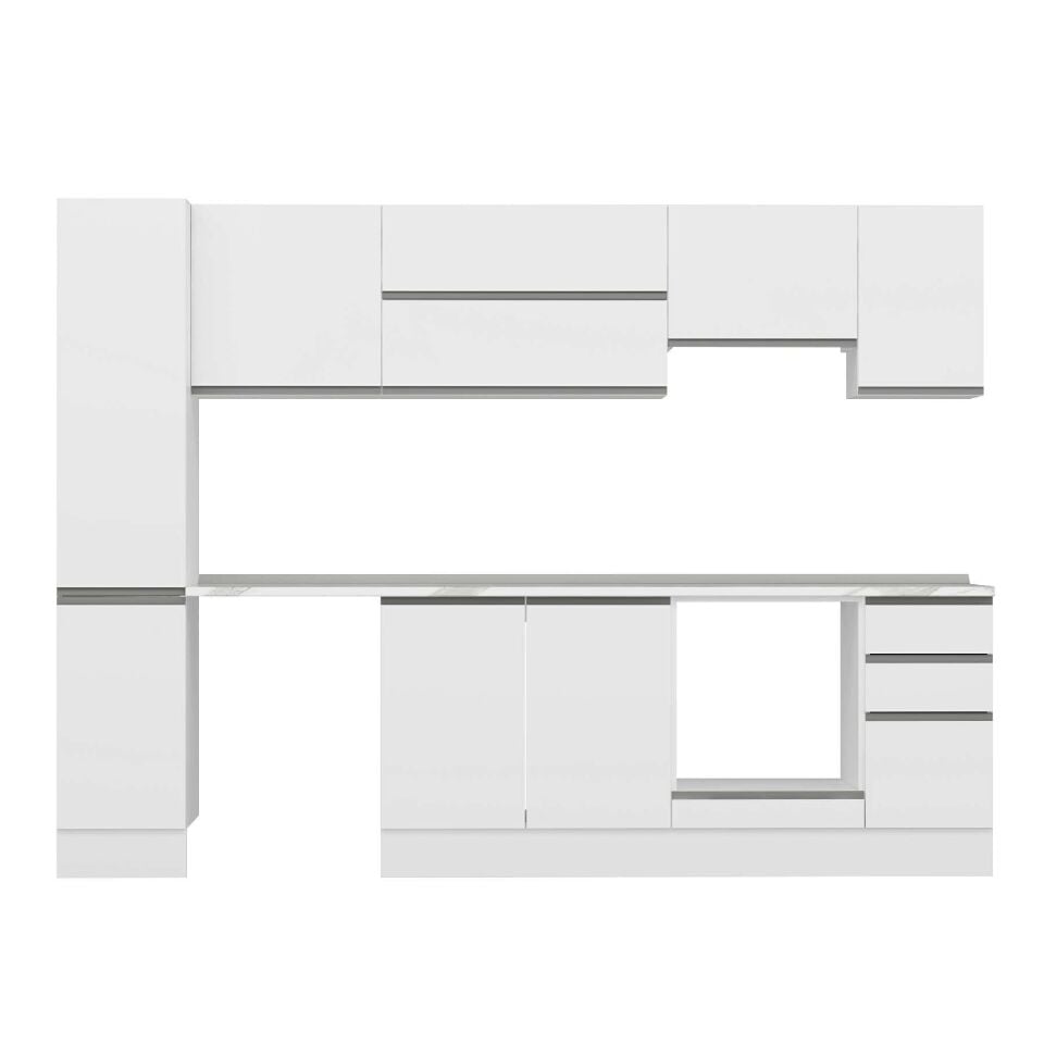 Alvinka 280X210 Cm High Gloss Mutfak Dolabı Mb-E80B40S40-1