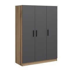 Minar Kale 3 Kapaklı 2 Ç Dolap Dore Antrasit