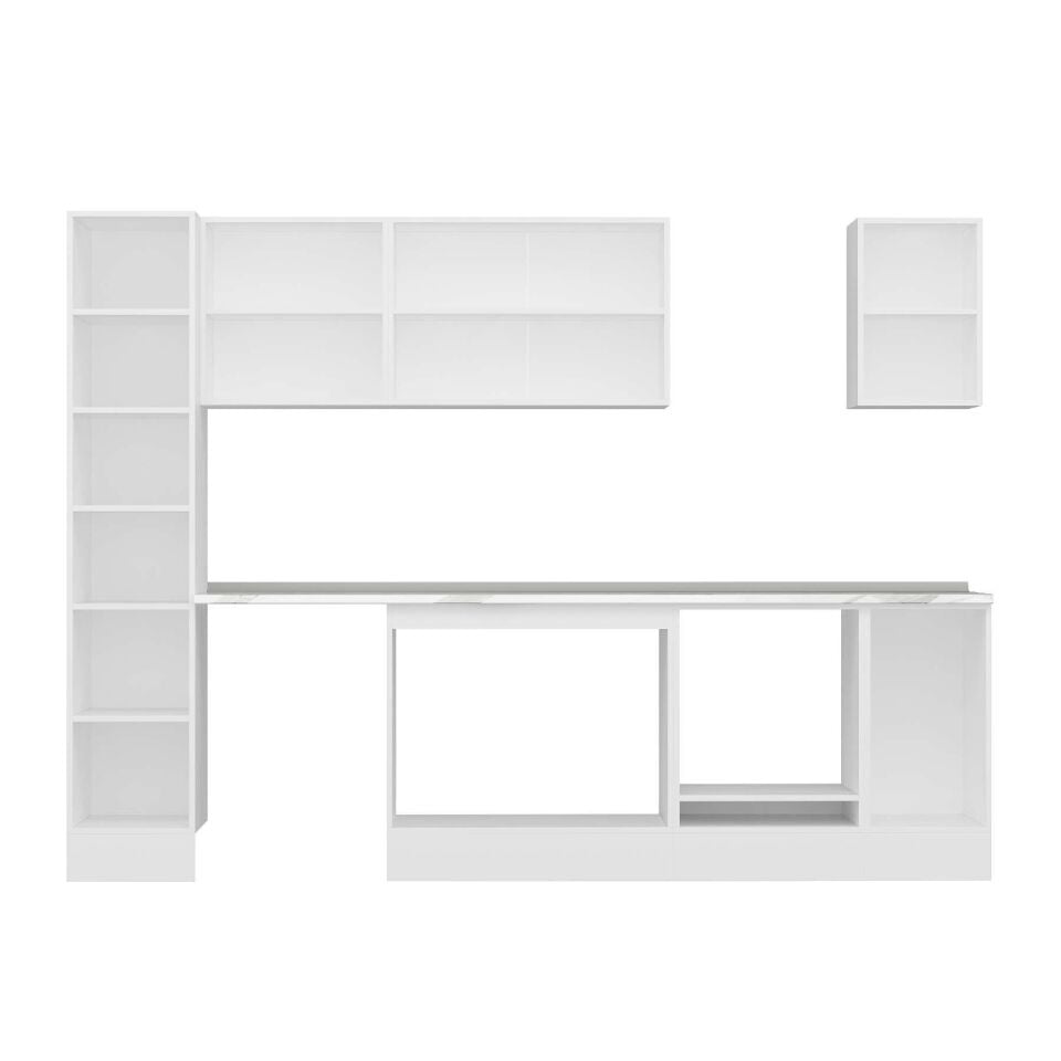 Alvinka 280X210 Cm High Gloss Mutfak Dolabı Mb-E80B40S40-2