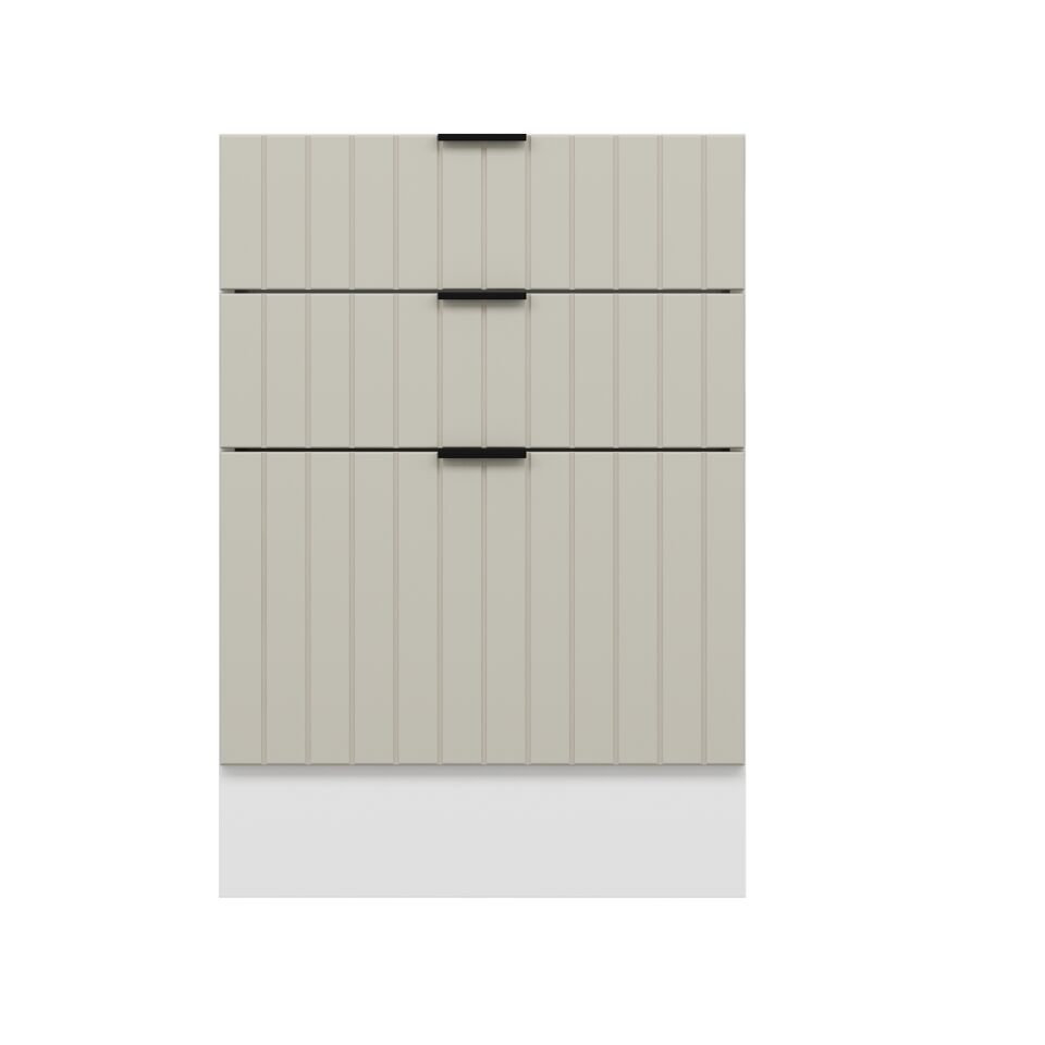 Alvinka Mutfak Modül Mbr_B Alt 3Ç1B2K 60Cm Dolap Beyaz Kumtaşı