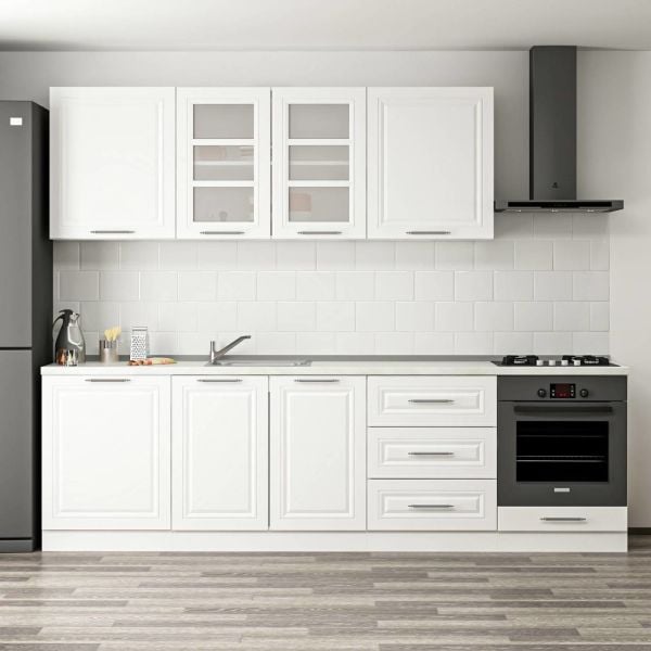 MİNAR 270 CM MEBRAN C MUTFAK DOLABI BEYAZ 270-MCB3