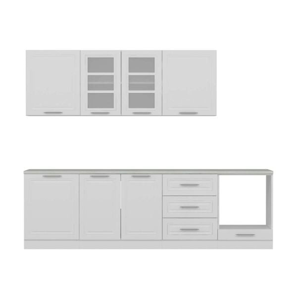 MİNAR 270 CM MEBRAN C MUTFAK DOLABI BEYAZ 270-MCB3