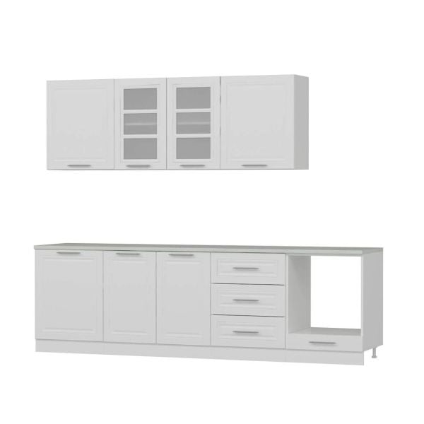 MİNAR 270 CM MEBRAN C MUTFAK DOLABI BEYAZ 270-MCB3