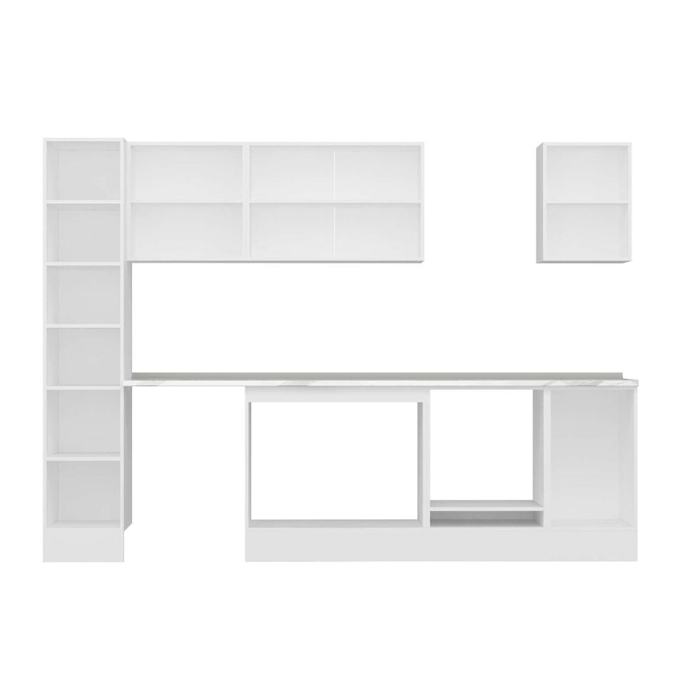 Alvinka 285X210 Cm High Gloss Mutfak Dolabı Mb-E80B40S45-3