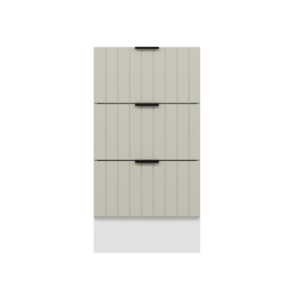 Alvinka Mutfak Modül Mbr_B Alt 3Ç Nray 45Cm Dolap Beyaz Kumtaşı