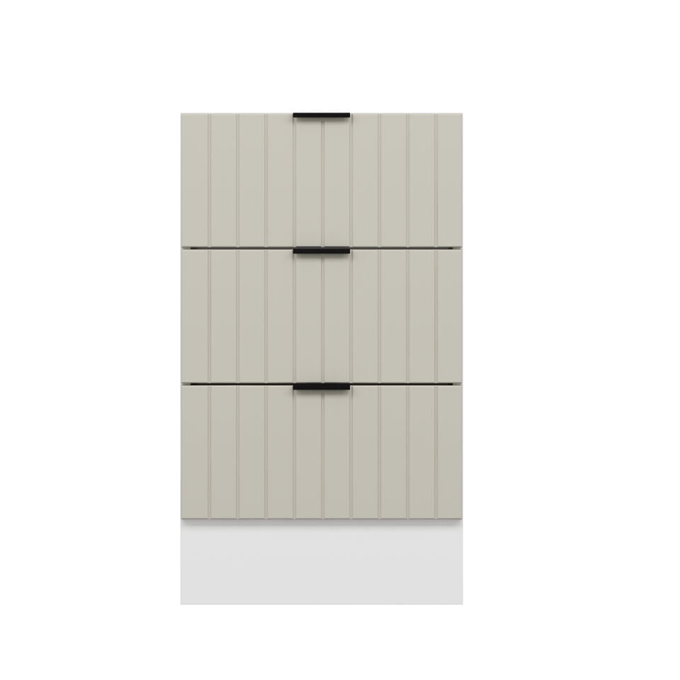 Alvinka Mutfak Modül Mbr_B Alt 3Ç Nray 50Cm Dolap Beyaz Kumtaşı