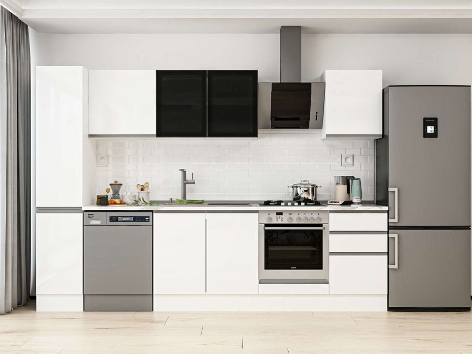 Alvinka 290X210 Cm High Gloss Mutfak Dolabı Mb-E80B40S50-3