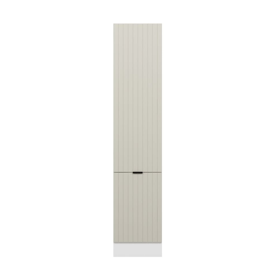 Alvinka Mutfak Modül Mbr_B 50-H240Cm Boy Dolabı Beyaz Kumtaşı Mdf