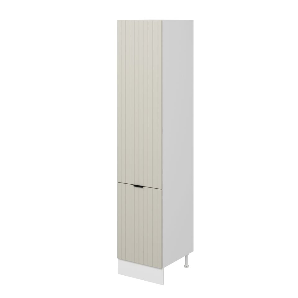 Alvinka Mutfak Modül Mbr_B 50-H240Cm Boy Dolabı Beyaz Kumtaşı Mdf
