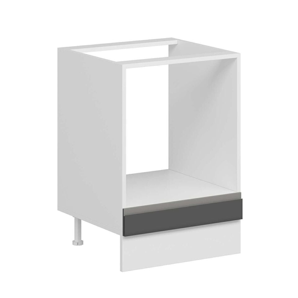 Alvinka Mutfak Modül Hg_J Alt 1K 60Cm Ank Dolap Beyaz Antrasit