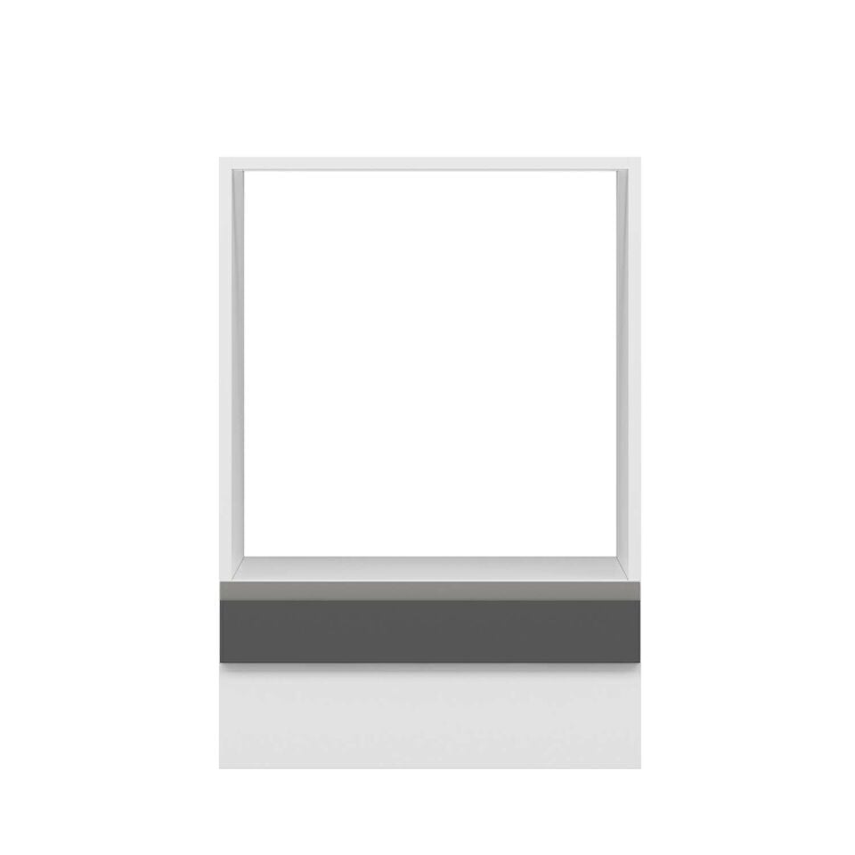 Alvinka Mutfak Modül Hg_J Alt 1K 60Cm Ank Dolap Beyaz Antrasit