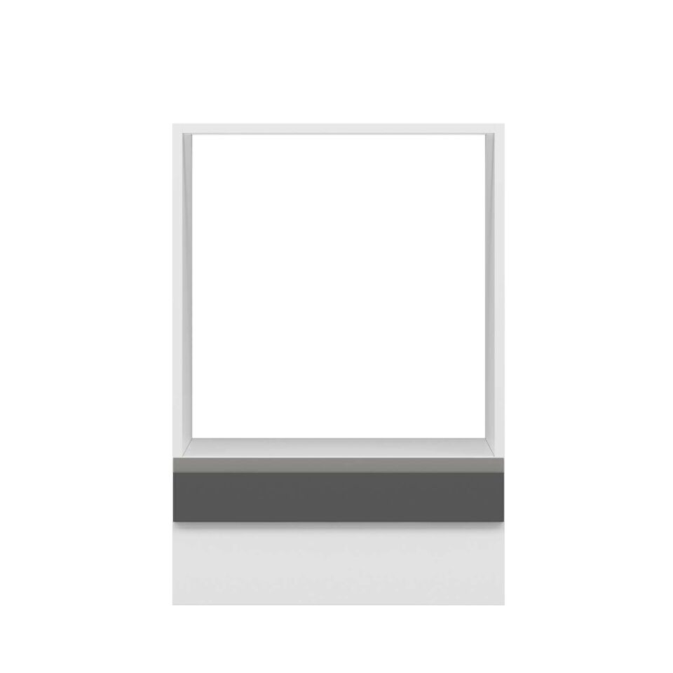 Alvinka Mutfak Modül Hg_J Alt 1K 60Cm Ank Dolap Beyaz Antrasit