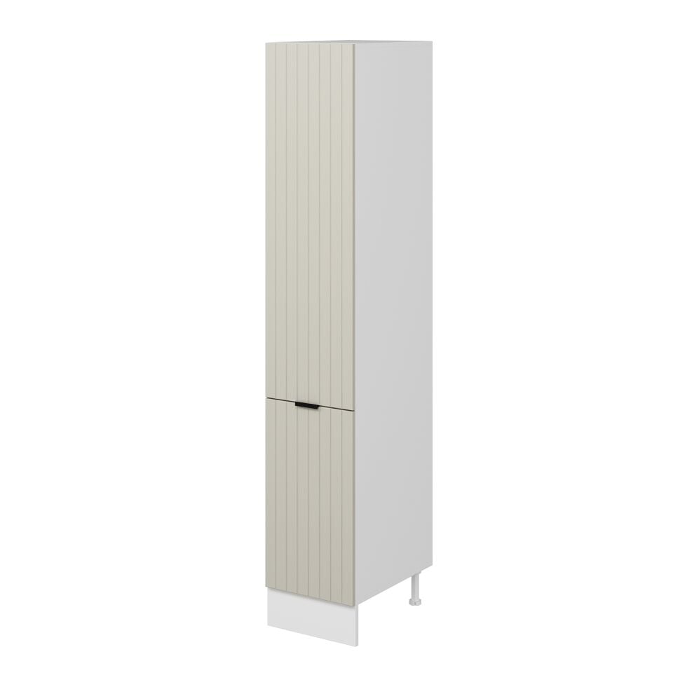 Alvinka Mutfak Modül Mbr_B 40-H222Cm Boy Dolabı Beyaz Kumtaşı