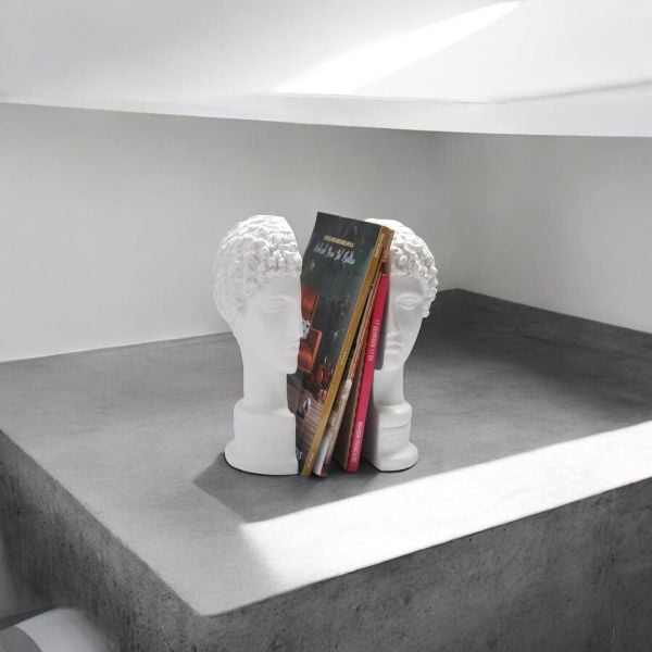 Hermes Kitap Tutucu Beyaz