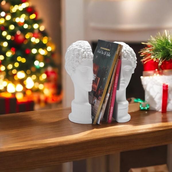 Hermes Kitap Tutucu Beyaz