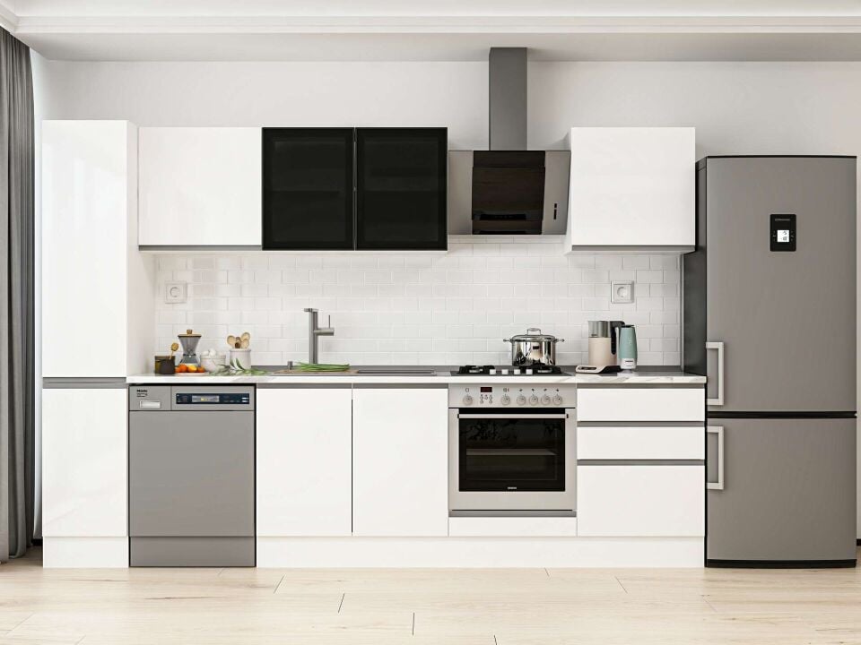 Alvinka 300X210 Cm High Gloss Mutfak Dolabı Mb-E80B40S60-3