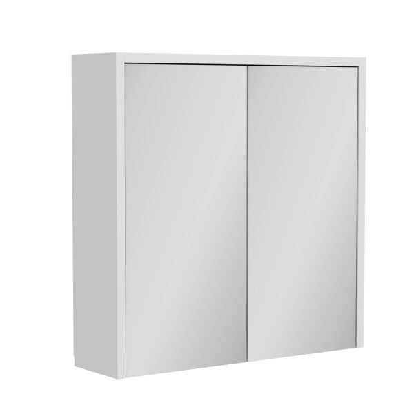 Bade Asma 60 Cm Aynalı Banyo Dolabı - Beyaz