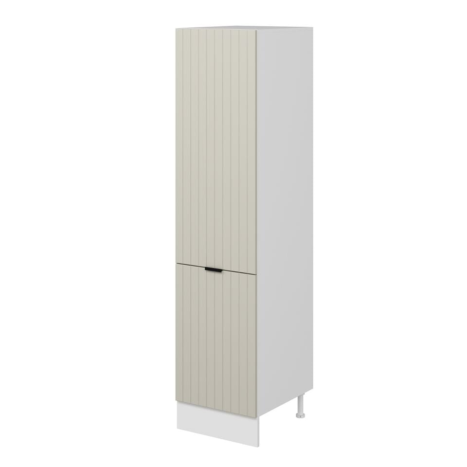 Alvinka Mutfak Modül Mbr_B 50-H210Cm Boy Dolabı Beyaz Kumtaşı