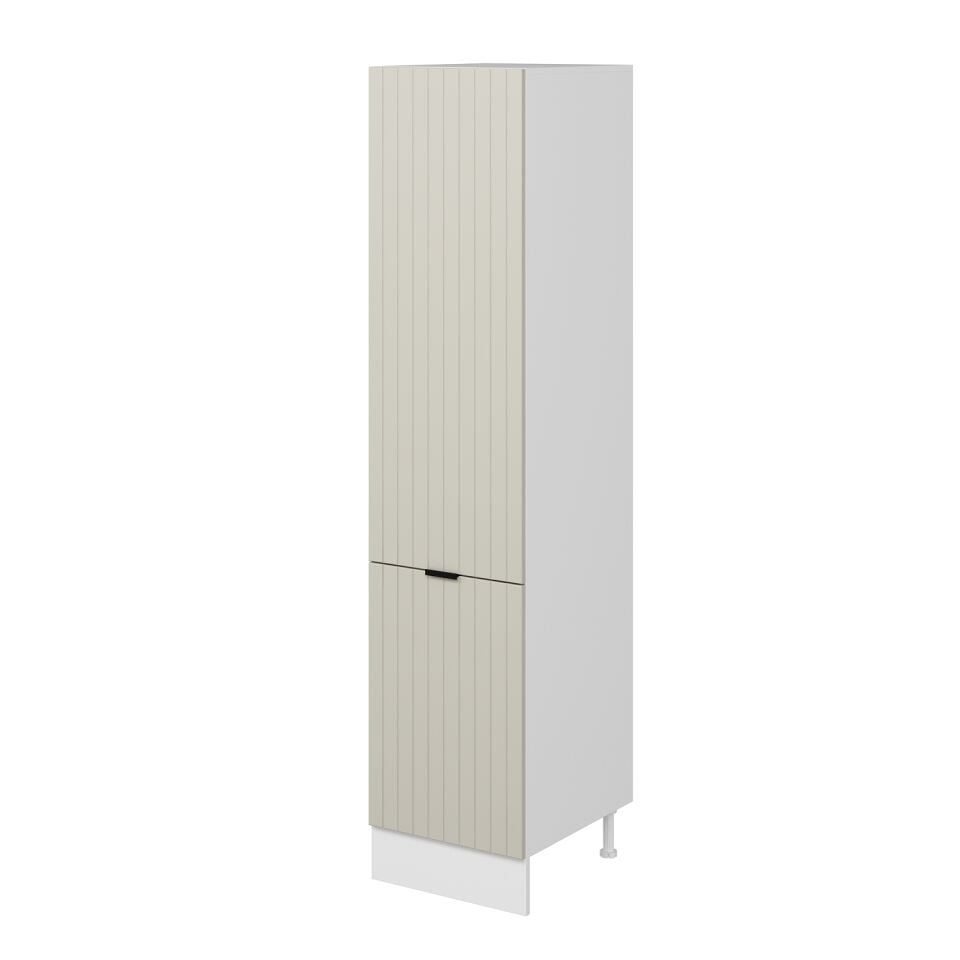 Alvinka Mutfak Modül Mbr_B 50-H222Cm Boy Dolabı Beyaz Kumtaşı